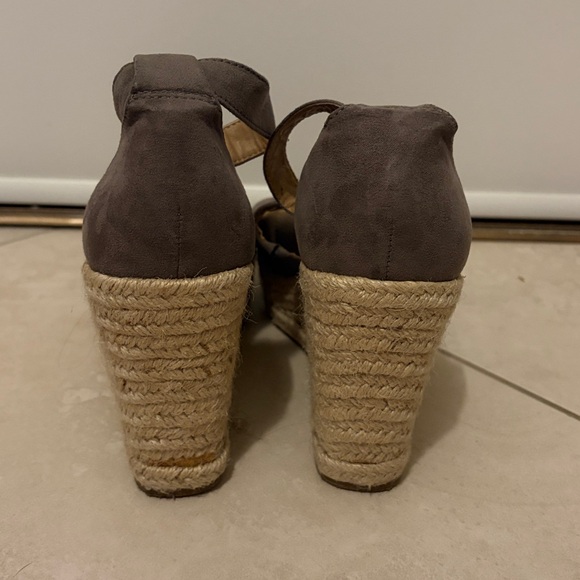 Brash Dark Brown Wedge Sandals - Picture 3 of 6